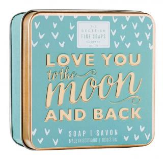 Scottish Fine Soaps mýdlo v plechu Love You To The Moon And Back 100 g