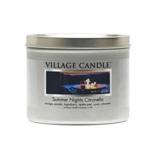 VILLAGE CANDLE vonná svíčka v plechu Summer Nights Citronella