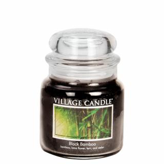 VILLAGE CANDLE vonná svíčka ve skle Black Bamboo, střední