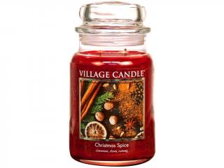 VILLAGE CANDLE vonná svíčka ve skle Christmas Spice, velká