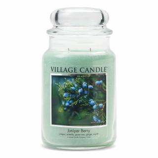 VILLAGE CANDLE vonná svíčka ve skle Juniper Berry, velká