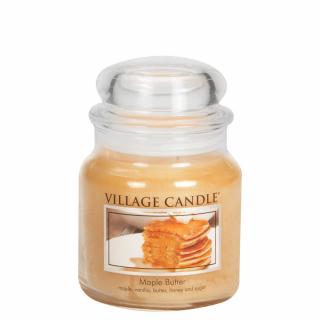 VILLAGE CANDLE vonná svíčka ve skle Maple Butter, střední