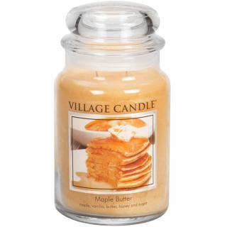 VILLAGE CANDLE vonná svíčka ve skle Maple Butter, velká