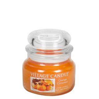 VILLAGE CANDLE vonná svíčka ve skle Orange Cinnamon, malá