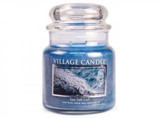 VILLAGE CANDLE vonná svíčka ve skle Sea Salt Surf, střední 16oz