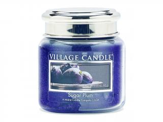 VILLAGE CANDLE vonná svíčka ve skle Sugar Plum, mini