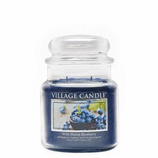 VILLAGE CANDLE vonná svíčka ve skle Wild Maine Blueberry, střední