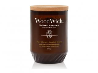 WOODWICK ReNew vonná svíčka ve skle Ginger & Turmeric, velká