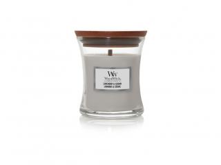 WOODWICK vonná svíčka ve skle Lavender & Cedar, malá