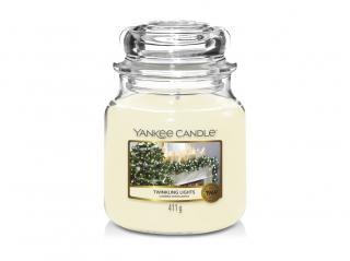 YANKEE CANDLE vonná svíčka ve skle Twinkling Lights, střední