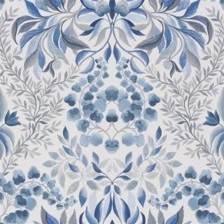 Květovaná tapeta KARAKUSA Designers Guild Odstín Tapety: Cobalt PDG1157/05