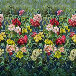 Květovaná tapeta TAPESTRY FLOWER Designers Guild Odstín Tapety: Vintage Garden PDG1153/01