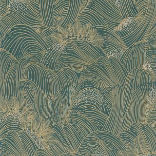 Tapeta MARÉE HAUTE Casamance Odstín Tapety: Dark Green 75902344