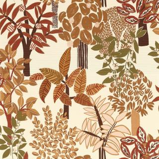 Tapeta PERADENYIA Casamance Odstín Tapety: Off White / Terracotta 75940304