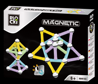 Blocki stavebnice Magnetic 38 Elements 38 dílků