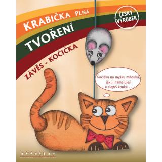 Kočička - lepený závěs