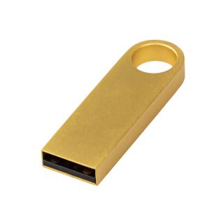 Kovový Mini USB flash disk 16 GB, 4x1,2x0,5 cm - více barev Barva kovu: Zlatá