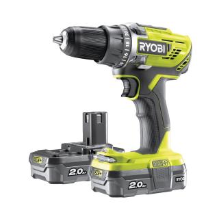 Ryobi R18DD3-220S - aku 18 V kompaktní šroubovák/vrtačka + 2x 2Ah baterie + nabíječka ONE+