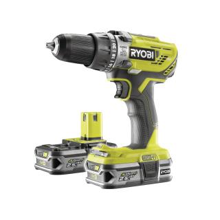 Ryobi R18PD3-225S - aku 18 V vrtačka + 2x baterie 2,5 Ah + nabíječka ONE+