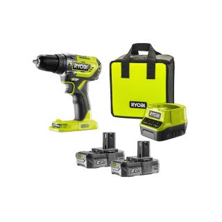 Ryobi R18PD5-220S - aku 18 V bezuhlíková příklepová vrtačka + 2x 2Ah baterie + nabíječka ONE+