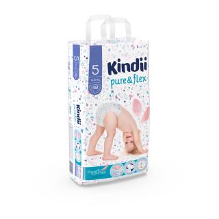 Kindii pure & flex Dětské plenky Junior 48 ks (vel.5)