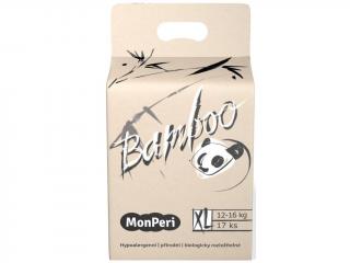 MonPeri Bamboo XL 12-16 kg- 17ks EKO dětské bambusové jednorázové plenky (velikost 5)