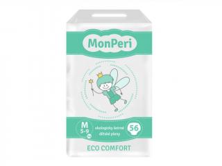 MonPeri Eco Comfort M 5-9 kg - 56 ks EKO Jednorázové dětské plenky (velikost 3)