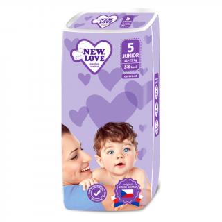 New Love Premium comfort 5 JUNIOR 11-25 kg 38 ks