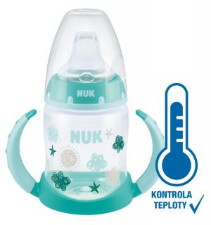 NUK FC lahev na učení s kontrolou teploty 150 ml zelená