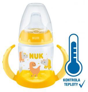 NUK FC lahev na učení s kontrolou teploty 150 ml žlutá