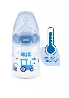 NUK FC+ lahev s kontrolou teploty 150 ml modrá