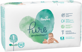 PAMPERS Pure Protection S1, 35 ks (2-5 kg)