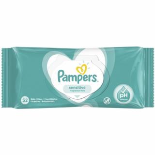 PAMPERS vlhčené ubrousky Sensitive 52ks