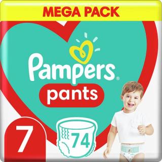 Plenkové Kalhotky Pampers Pants Velikost 7, 74 Plenky, 17kg+