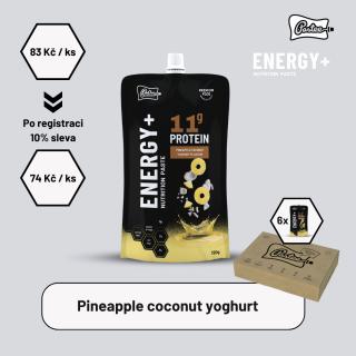 Energy+ Příchuť: jogurt s ananasem a kokosem, Počet sáčků v balení: 6