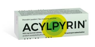 Acylpyrin 500mg šumivé tablety 15 ks