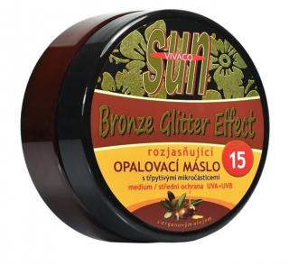 Bronze Argan Gliter opalovací máslo SPF15 200 ml