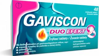 Gaviscon Duo Efekt 48 žvýkacích tablet