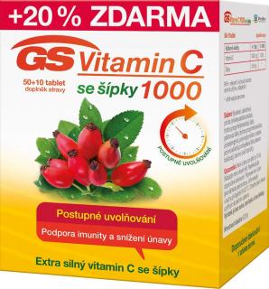 GS Vitamin C 1000 se šípky 50+10 tablet