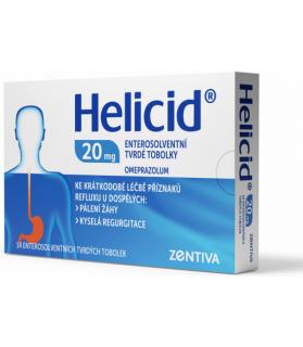 Helicid 20mg enterosolventní tvrdé tobolky 14 ks