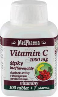 Medpharma Vitamin C 1000 mg s šípky 107 tablet