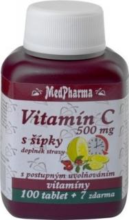 Medpharma Vitamin C 500 mg s šípky 107 tablet