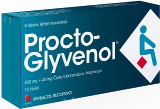 Procto-glyvenol rektální čípek 10 ks