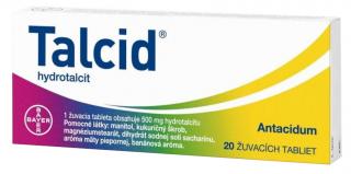 Talcid 500mg žvýkací tablety 20 ks