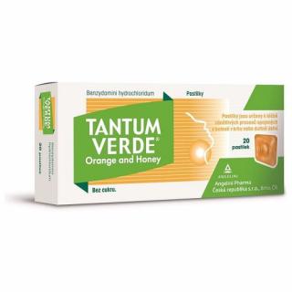 Tantum Verde Orange and Honey 20 pastilek