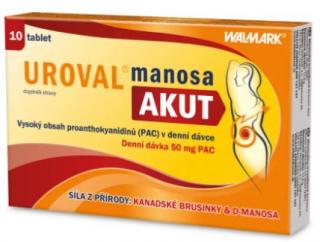 Uroval MANOSA AKUT tablety 10 ks