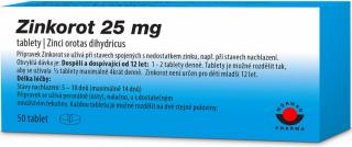 Zinkorot 25mg 50 tablet