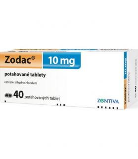 Zodac 10mg potahované tablety 40 ks