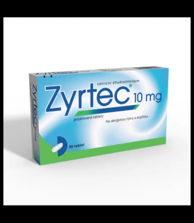 Zyrtec 10mg potahované tablety 20 ks