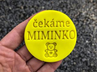 Čekáme miminko I - razítko + Vykrajovátko: Ano, Rozměr: 7 cm